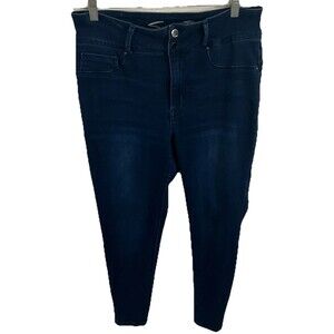 seven 7 Jeans 14W Blue Stretch Slimming 5 Pocket Minimalist